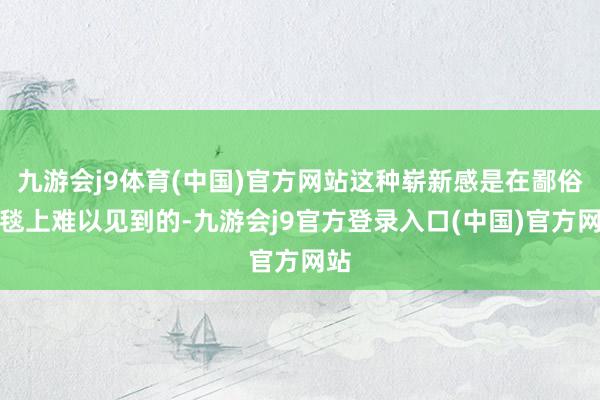 九游会j9体育(中国)官方网站这种崭新感是在鄙俗红毯上难以见到的-九游会j9官方登录入口(中国)官方网站