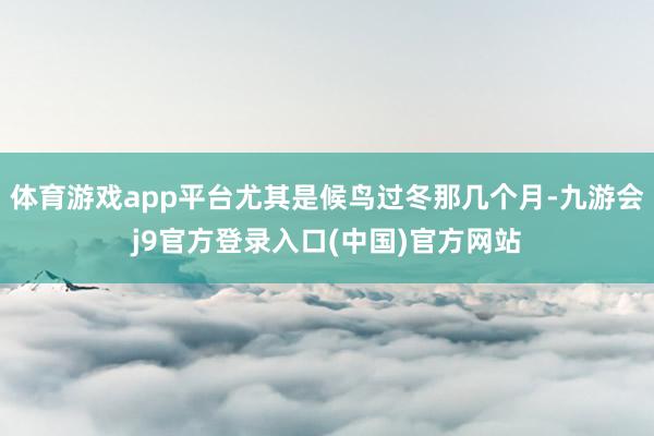 体育游戏app平台尤其是候鸟过冬那几个月-九游会j9官方登录入口(中国)官方网站
