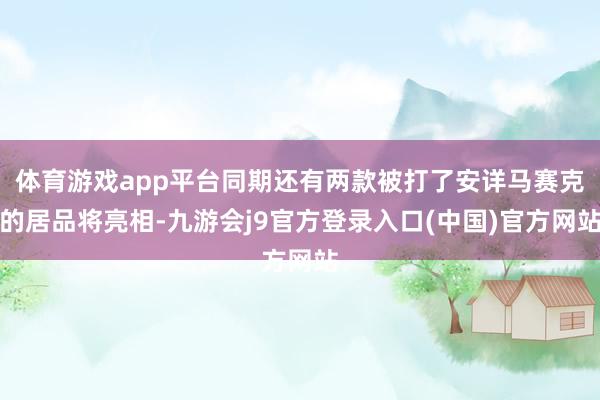 体育游戏app平台同期还有两款被打了安详马赛克的居品将亮相-九游会j9官方登录入口(中国)官方网站