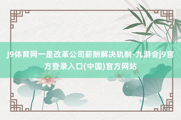 J9体育网一是改革公司薪酬解决轨制-九游会j9官方登录入口(中国)官方网站