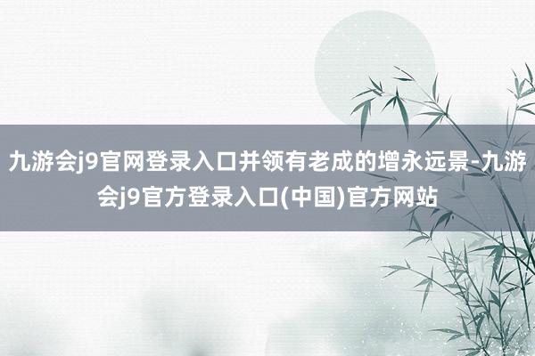 九游会j9官网登录入口并领有老成的增永远景-九游会j9官方登录入口(中国)官方网站