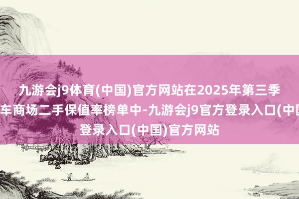 九游会j9体育(中国)官方网站在2025年第三季度新动力汽车商场二手保值率榜单中-九游会j9官方登录入口(中国)官方网站